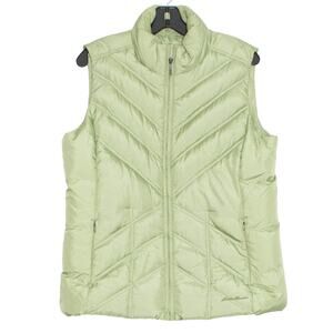 Eddie Bauer Vest Goose Down Puffer Gorpcore Utility Outdoor Quilted Cozy Large